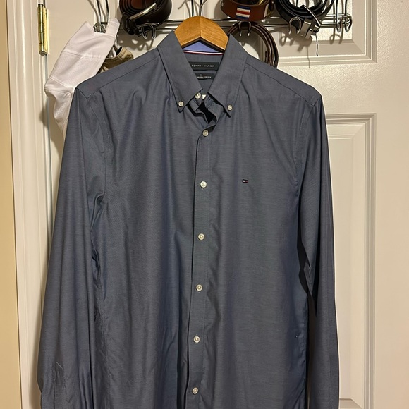 Medium- Navy Tommy Hilfiger Button Down - Picture 1 of 4